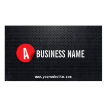 Modern Black Steel Debt Counselor Business Card