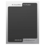 Modern Block White and Black Professional Personalized Letterhead