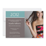 Modern Blocks Graduation Invitation - blue