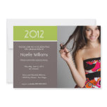 Modern Blocks Graduation Invitation - lime
