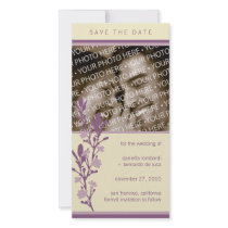 Modern Blossom Save The Date Photo Card photo cards