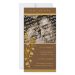 Modern Blossom Save The Date Photo Card