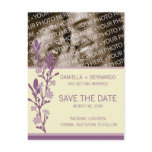 Modern Blossom Save The Date Postcard