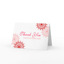 Modern Blossoms Sympathy Thank You Cards