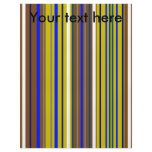 Modern blue brown and white stripes flyers