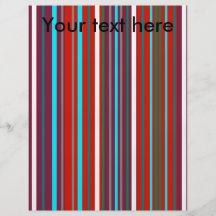 Modern blue burgundy and green stripes flyer design