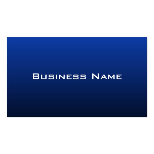 Modern Blue Business Card (front side)