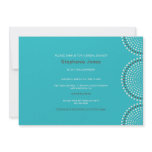 Modern Blue Circles Bridal Shower Invitation
