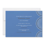 Modern Blue Circles Bridal Shower Invitation