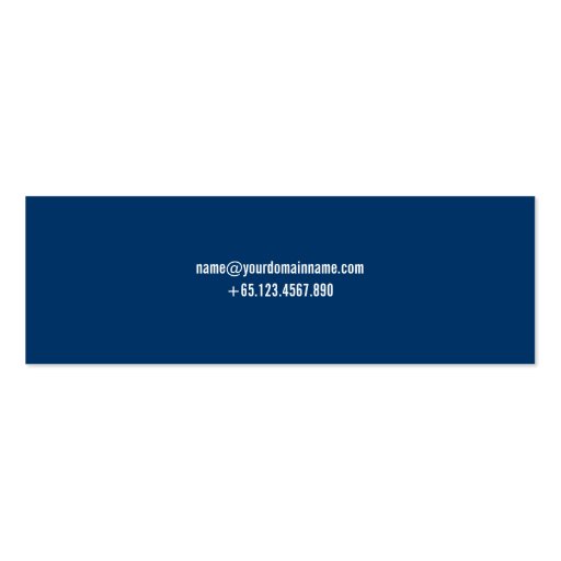 Modern Blue - Dating Profile Card Business Card Templates (back side)