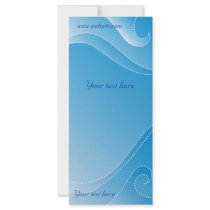 Modern blue design rack cards by karanta Modern blue design rack cards