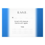 Modern Blue Design with part grid pattern. Custom Announcement