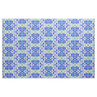Modern Blue Diamond Abstract Fabric