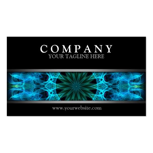 Modern Blue Energy Business Card Templates (front side)