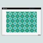 Modern Blue & Green Geometric Pattern skins