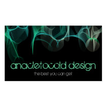 modern blue green smoke bussiness card business cards