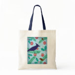 Modern Blue Jay Christmas Bag