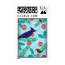 Modern Blue Jay Holiday Postage