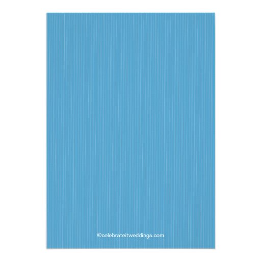 Modern Blue Love Birds Bridal Shower Invitation