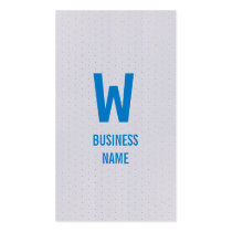 Modern Blue Monogram Film Editor Business Card