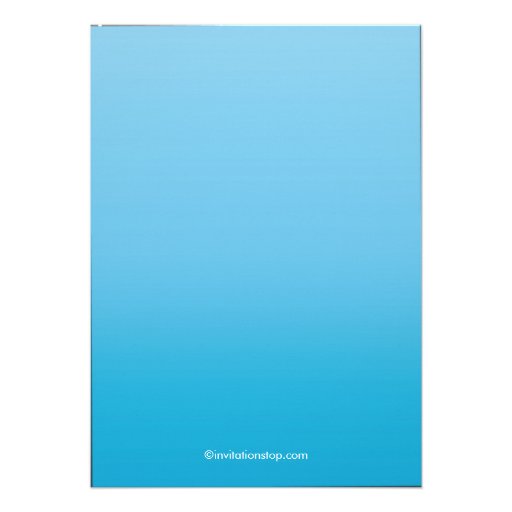 Modern Blue Ombre Garland Cross Boy Communion Announcements