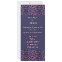 modern blue wedding invitations