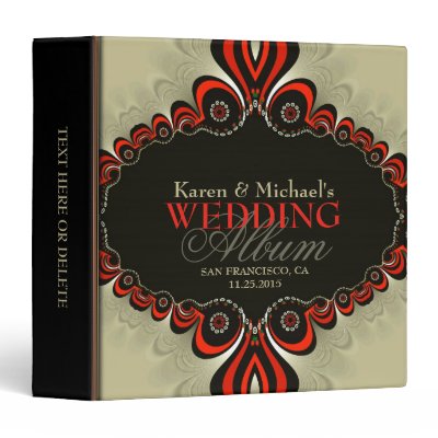 Modern Bohemian Wedding Album Binder