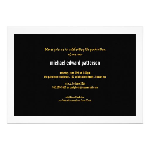 Modern & Bold 3 Photo Graduation Announcement