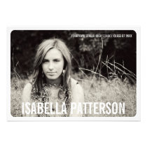 Modern Bold Photo Graduation Party Invitation invitations