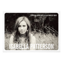 Modern Bold Photo Graduation Party Invitation