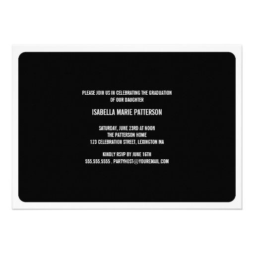 Modern Bold Photo Graduation Party Invitation