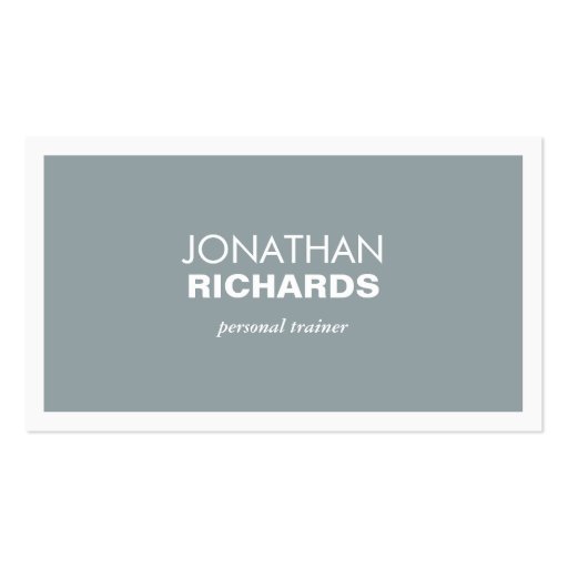 MODERN & BOLD - Slate/White Business Card Templates (front side)
