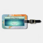 Modern boom Luggage Tag