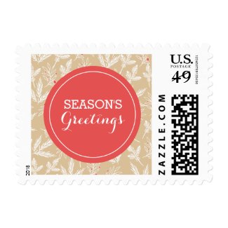 Modern Branches Holiday Postage