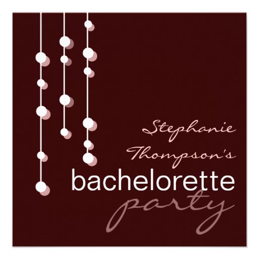 Modern Bride Bachelorette Party Invitation
