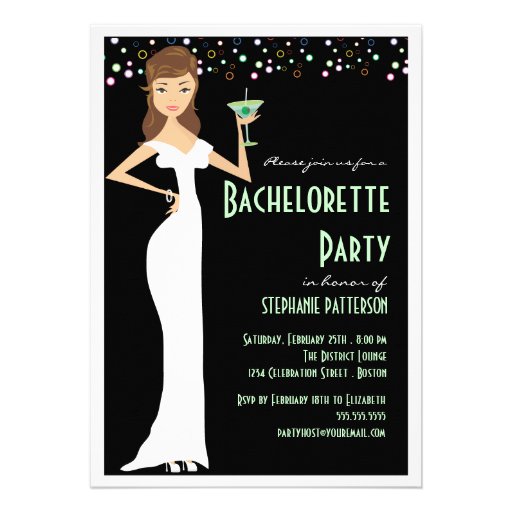 Modern Bride Bachelorette Party Invitation