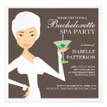 Modern Bride Bachelorette Spa Party Invitation