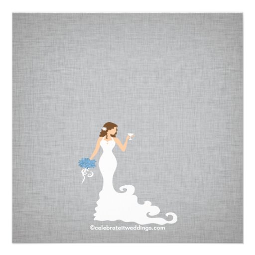 Modern Bride Wine Bridal Shower Invitations