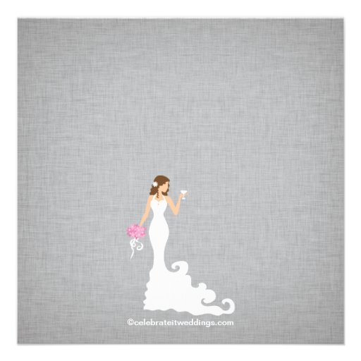 Modern Bride Wine Bridal Shower Invitations