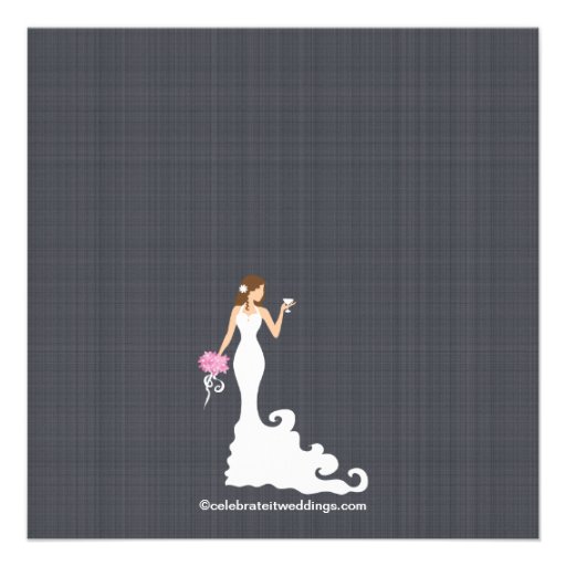 Modern Bride Wine Bridal Shower Invitations