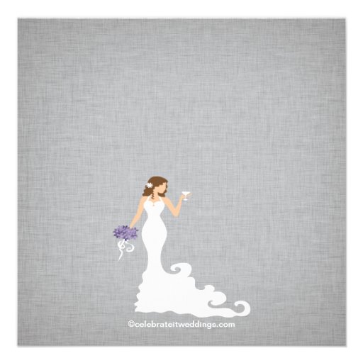 Modern Bride Wine Bridal Shower Invitations