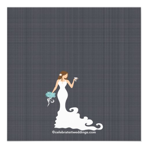 Modern Bride Wine Bridal Shower Invitations