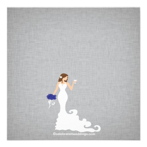 Modern Bride Wine Bridal Shower Invitations
