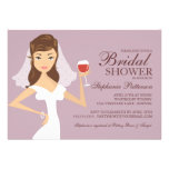 Modern Bride Wine Theme Bridal Shower Invitation