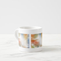 Modern Bright Abstract Light Beams and Sparkles Espresso Cups