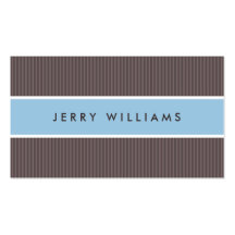 Modern brown and blue professional profile business card