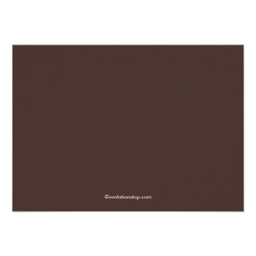 Modern Brown Blue Cross Boys  CommunionInvitation