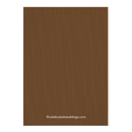 Modern Brown Love Birds Bridal Shower Invitation