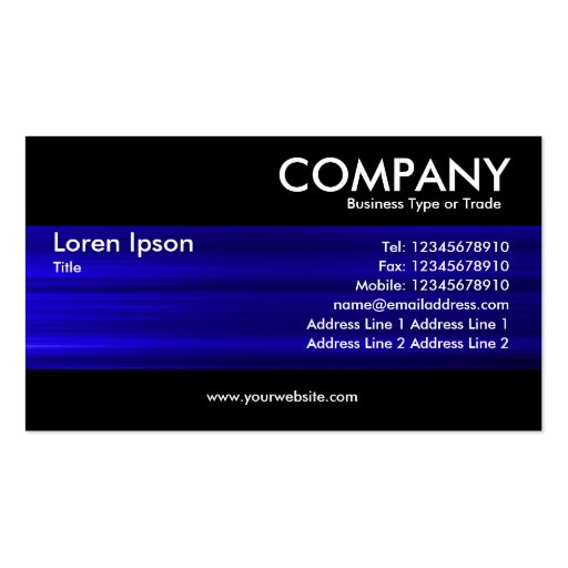 Modern - Brushed Metal Texture Business Card Template (front side)