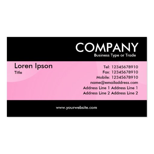 Modern - Bubble Cloud Pale Pink Business Cards (front side)